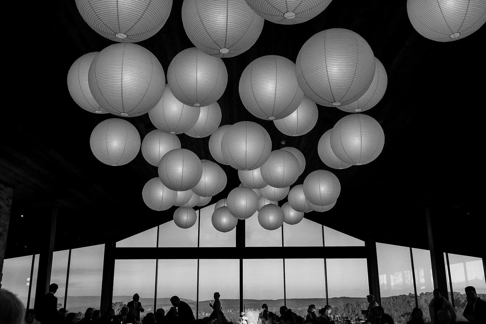 Under the lanterns